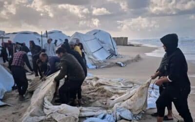 TODAYSTANCE Winter Floods and Hypothermia Ravage Gaza Displacement Camps