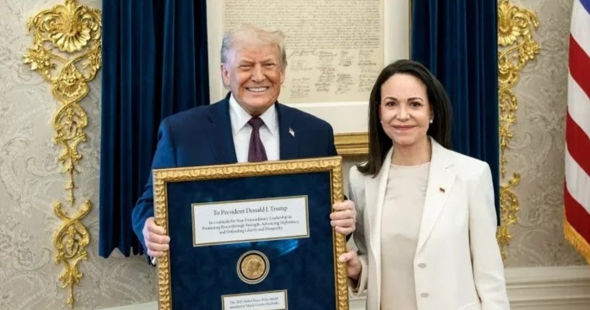 Machado Gifts Her Nobel Peace Prize to Trump Symbolic Gesture vs. Nobel Rules Machado Gifts Her Nobel Peace Prize to Trump Symbolic Gesture vs. Nobel Rules