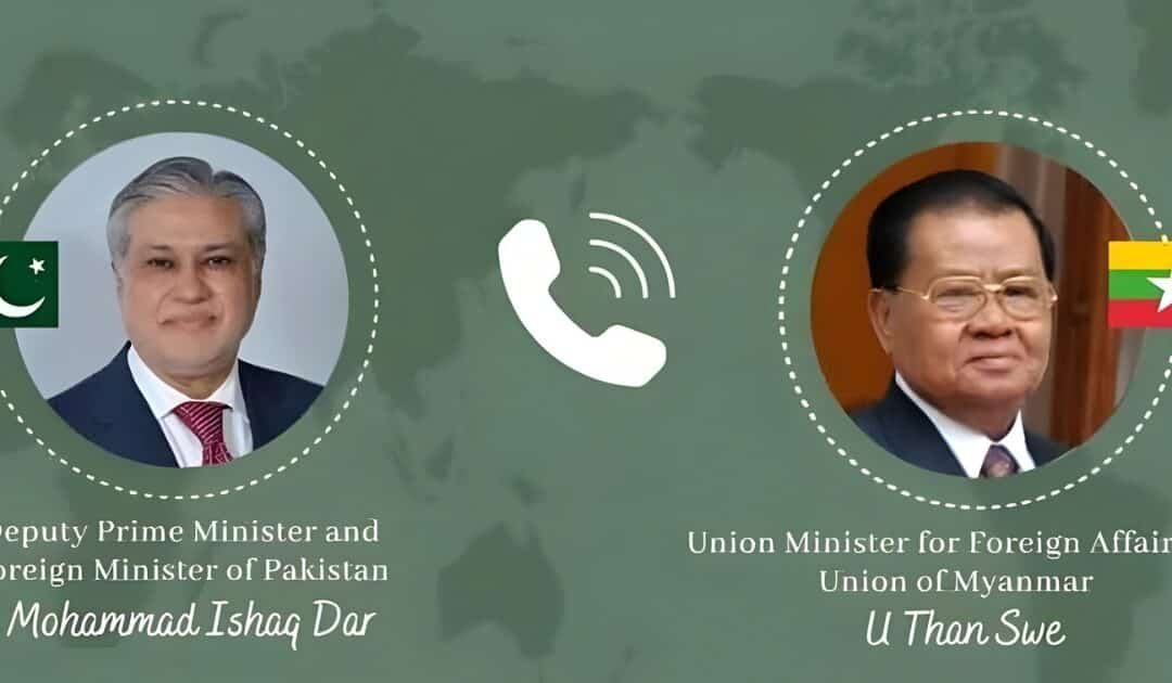 Pakistan and Myanmar Vow Close Cooperation on Regional and Bilateral Issues