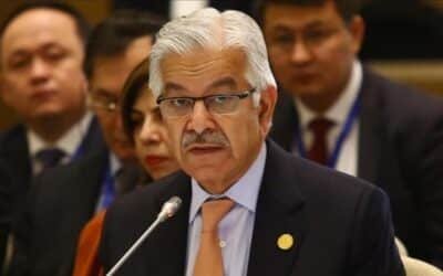 Defense Minister Khawaja Asif Meets HRH Prince Khalid bin Salman in Riyadh