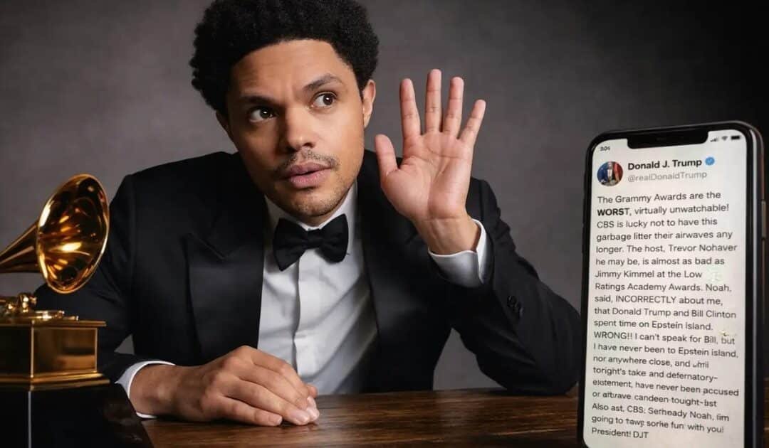 Donald Trump Threatens to Sue Trevor Noah After Grammys Joke