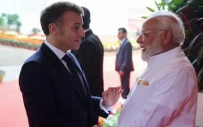 Macron Lands in India for $35 Billion “Contract of the Century” and AI Summit