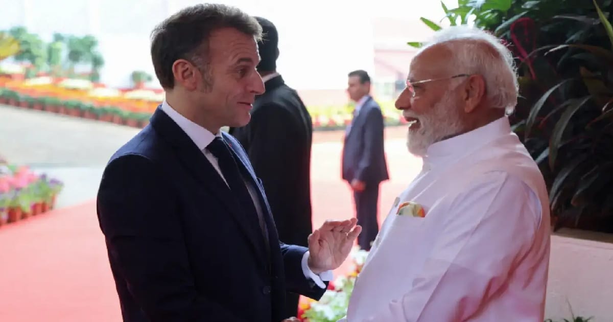 Macron Lands in India for $35 Billion Contract of the Century and AI Summit Macron Lands in India for $35 Billion Contract of the Century and AI Summit