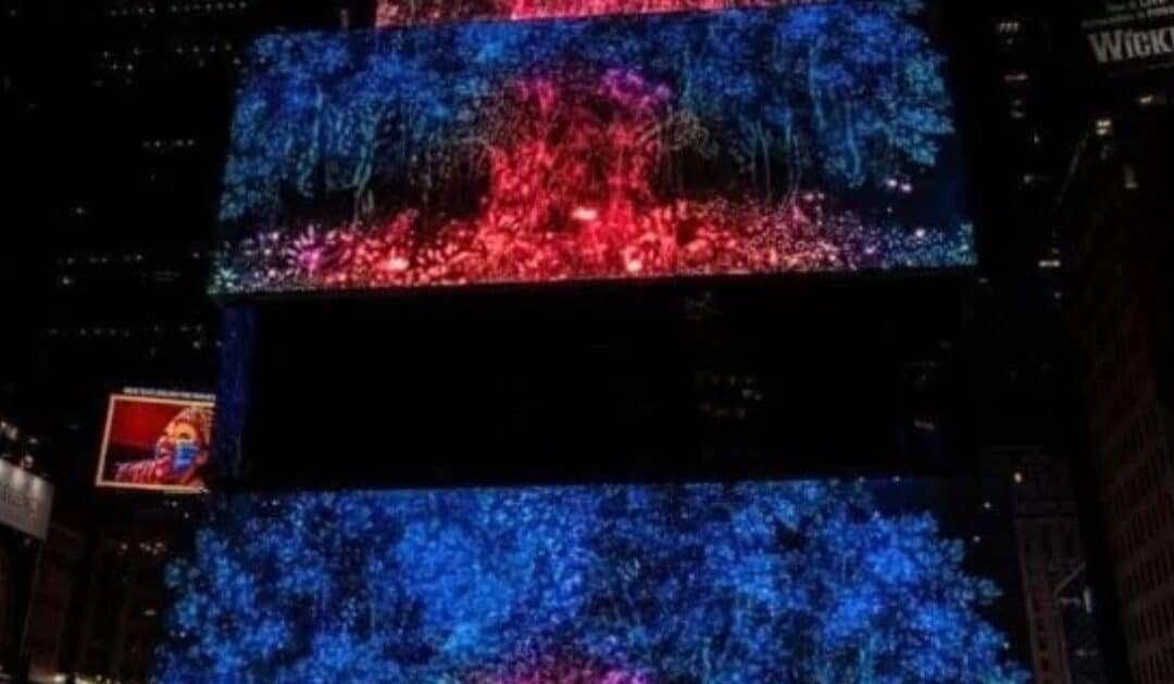 Pakistani Artist in The Neon City: Eeman Masood’s Painting Lights Up Times Square