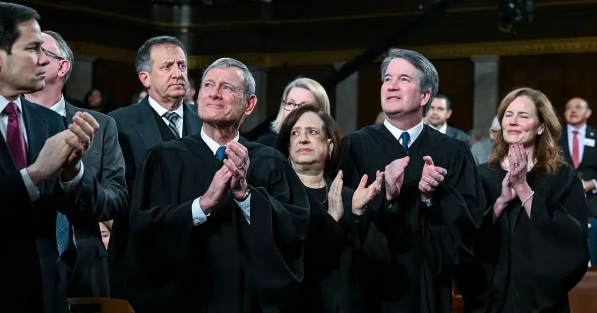 Trump Softens Tone on Justices at State of the Union After Tariff Ruling Trump Softens Tone on Justices at State of the Union After Tariff Ruling