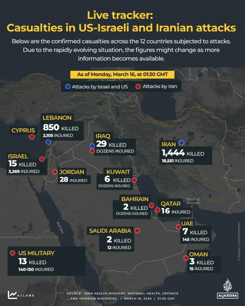 Day 18 of US-Israel War Against Iran: Trump Delays China Summit | US-Israeli Strikes Intensify | Gulf Burns Casualties