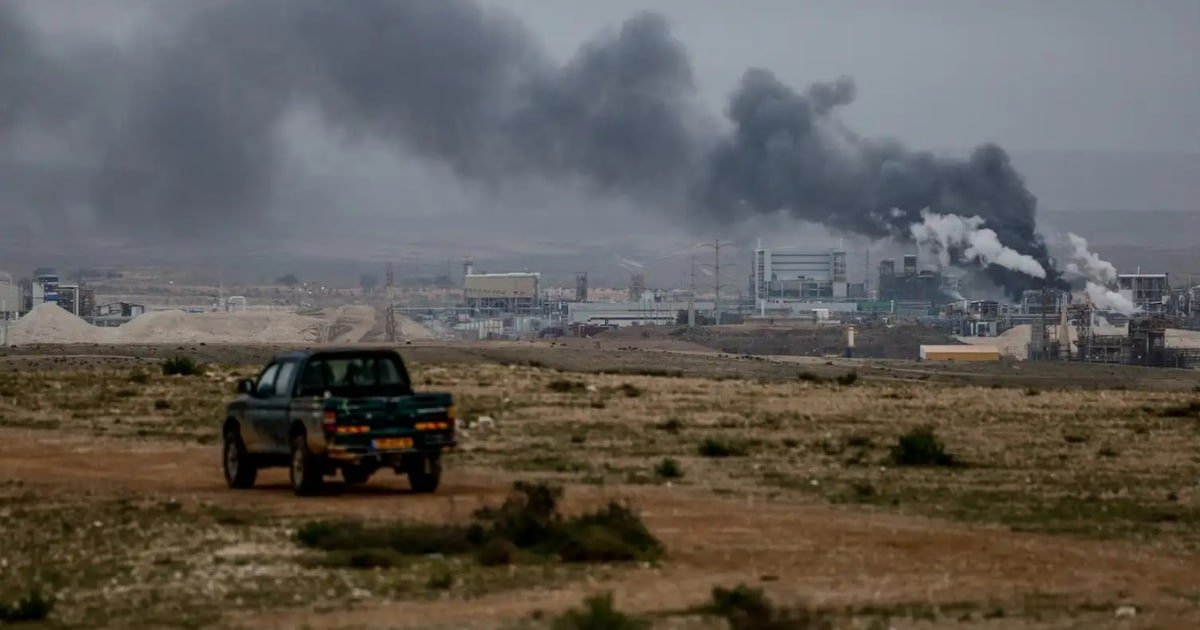 Iranian Missile Strike Ignites Massive Blaze at ADAMA Chemical Plant in Southern Israel Iranian Missile Strike Ignites Massive Blaze at ADAMA Chemical Plant in Southern Israel