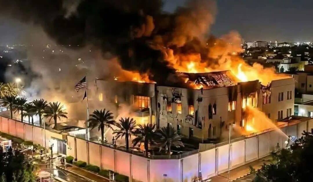 US Embassy in Riyadh Hit by Drones as IRGC Claims “Massive Destruction” of Bahrain Airbase