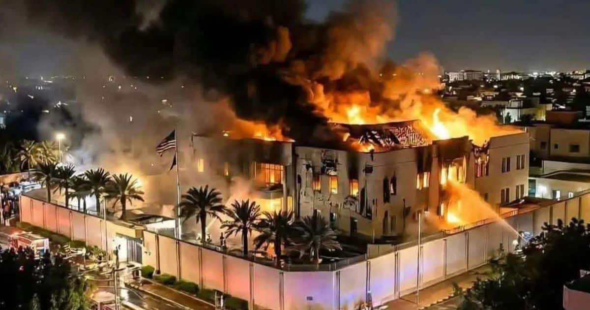 US Embassy in Riyadh Hit by Drones as IRGC Claims Massive Destruction of Bahrain Airbase US Embassy in Riyadh Hit by Drones as IRGC Claims Massive Destruction of Bahrain Airbase