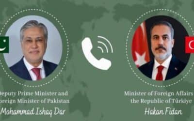 DPM Ishaq Dar Updates Turkish Foreign Minister Fidan on Pakistan’s Diplomatic Efforts