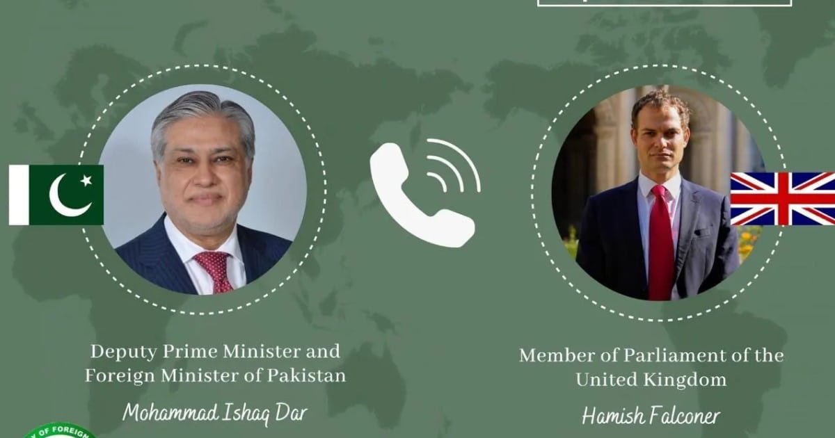 Dar and Falconer Discuss Regional Tensions, UK Praises Pakistan’s Diplomacy Dar and Falconer Discuss Regional Tensions, UK Praises Pakistan's Diplomacy