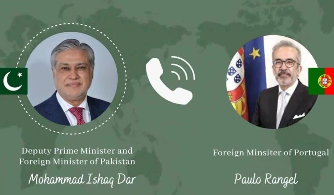 Deputy PM Dar Discusses Middle East De-Escalation with Portuguese Minister