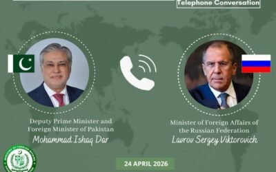 TODAYSTANCE Deputy Prime Minister Ishaq Dar and Russian Foreign Minister Sergey Lavrov Discuss Bilateral Relations