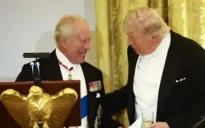 TODAYSTANCE King Charles III and Trump Exchange Jokes at White House State Dinner