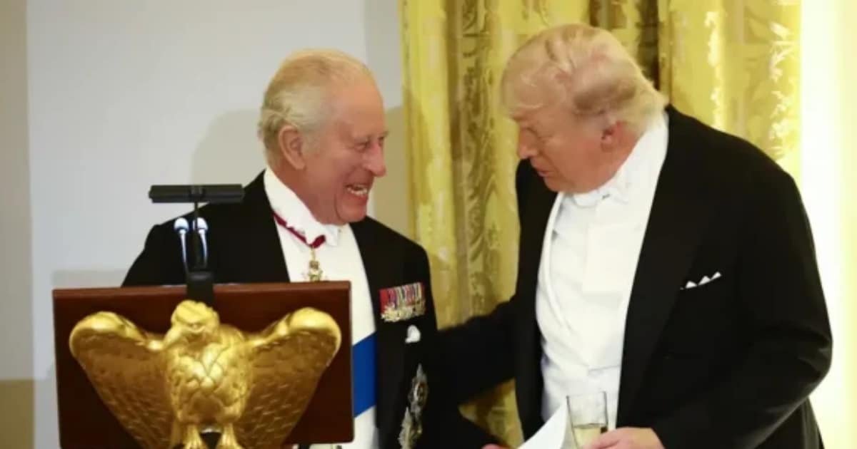 King Charles III and Trump Exchange Jokes at White House State Dinner King Charles III and Trump Exchange Jokes at White House State Dinner