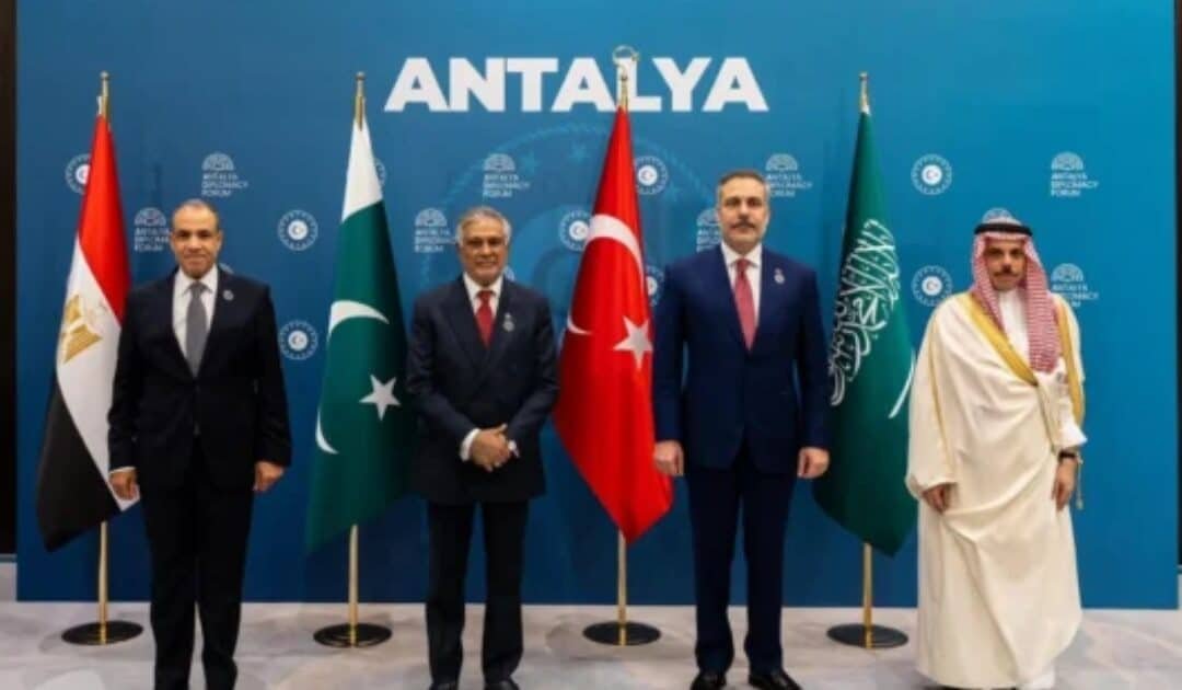 Pakistan, Turkiye, Egypt, and Saudi Arabia Held “Quad” Meeting on Sidelines of Antalya Diplomacy Forum
