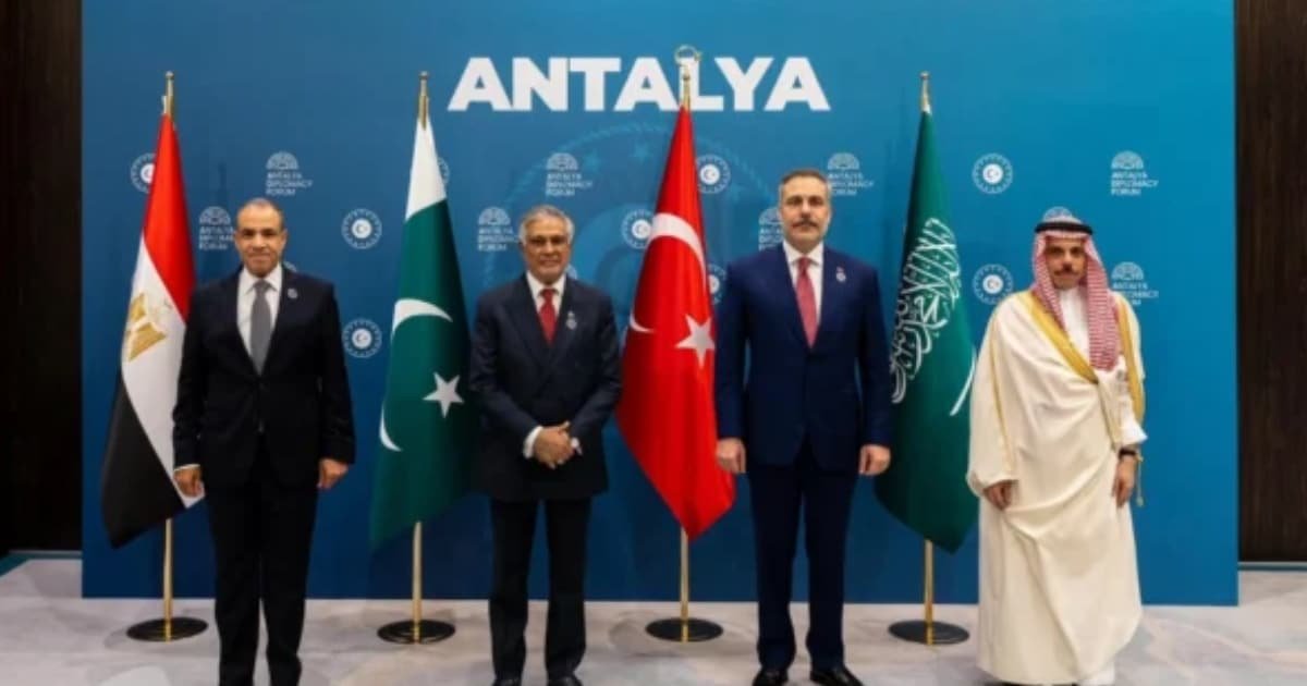 Pakistan, Turkiye, Egypt, and Saudi Arabia Held “Quad” Meeting on Sidelines of Antalya Diplomacy Forum Pakistan, Turkiye, Egypt, and Saudi Arabia Held “Quad” Meeting on Sidelines of Antalya Diplomacy Forum
