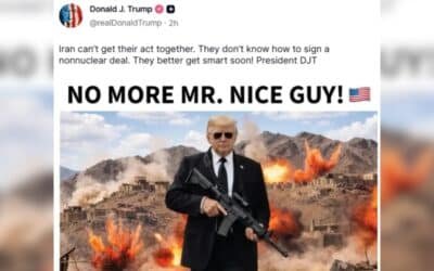 TODAYSTANCE Trump Shares AI Image, Signals Hardline Stance on Iran