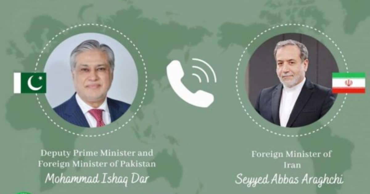DPM Ishaq Dar Speaks with Iranian Foreign Minister Abbas Araghchi DPM Ishaq Dar Speaks with Iranian Foreign Minister Abbas Araghchi