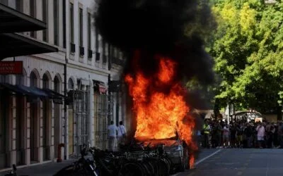 TODAYSTANCE Geneva Explodes into Violence Ahead of G7 Evian Summit