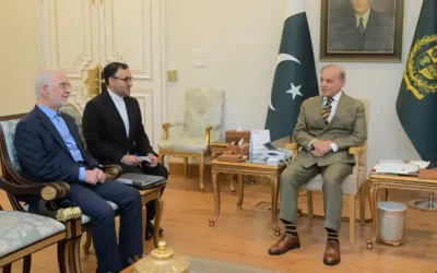 Iranian Interior Minister Eskandar Momeni Meets PM Shehbaz Sharif in Islamabad