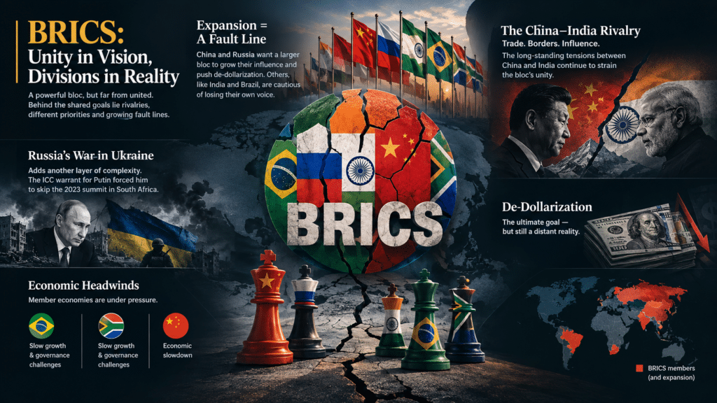 Inside BRICS' internal fault lines. 