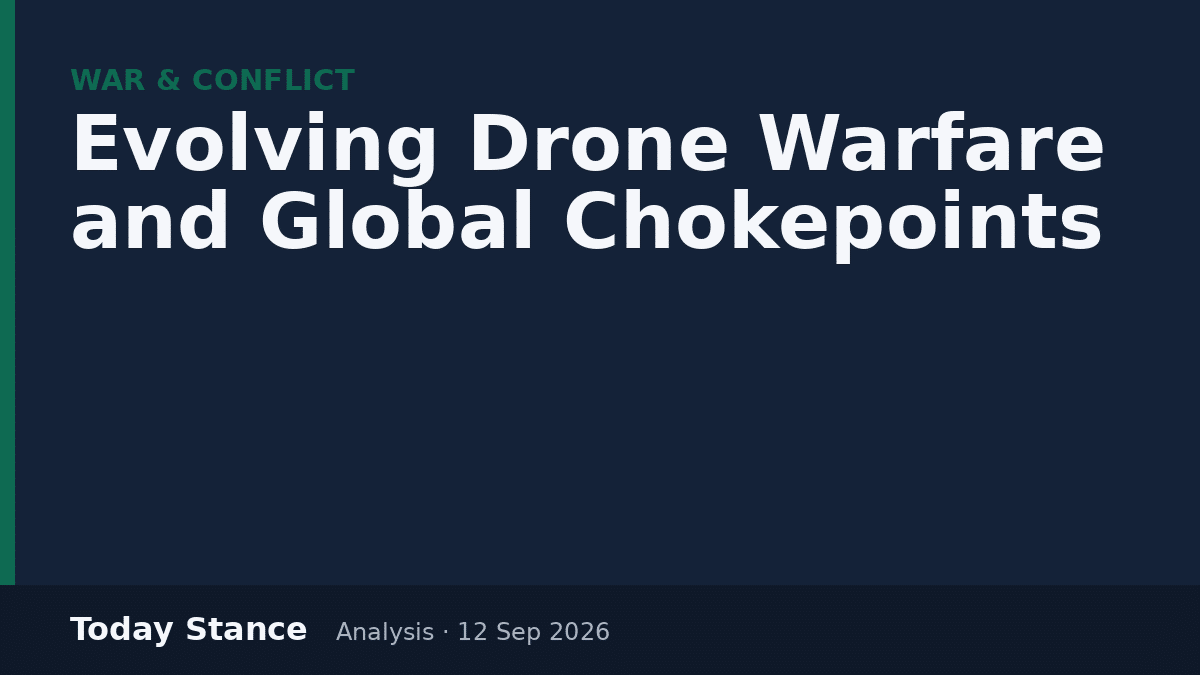 Evolving Drone Warfare and Global Chokepoints
