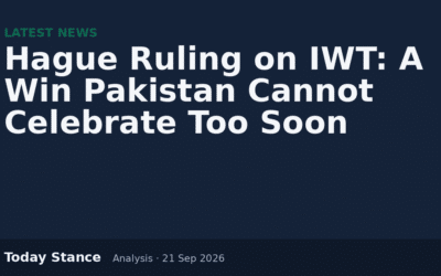 Hague Ruling on IWT: A Win Pakistan Cannot Celebrate Too Soon